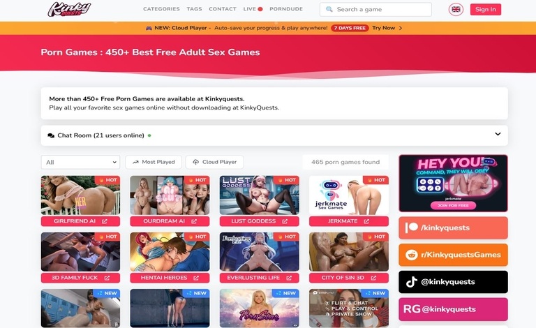 KinkyQuests Review 2025: The Ultimate Free Porn Gaming Platform pornreply