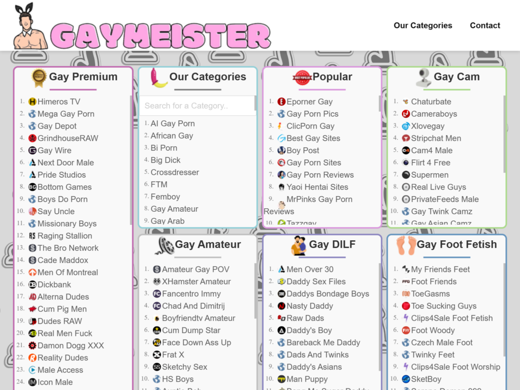 Gaymeister.com: The Ultimate Guide to Gay Porn Blogs and Websites